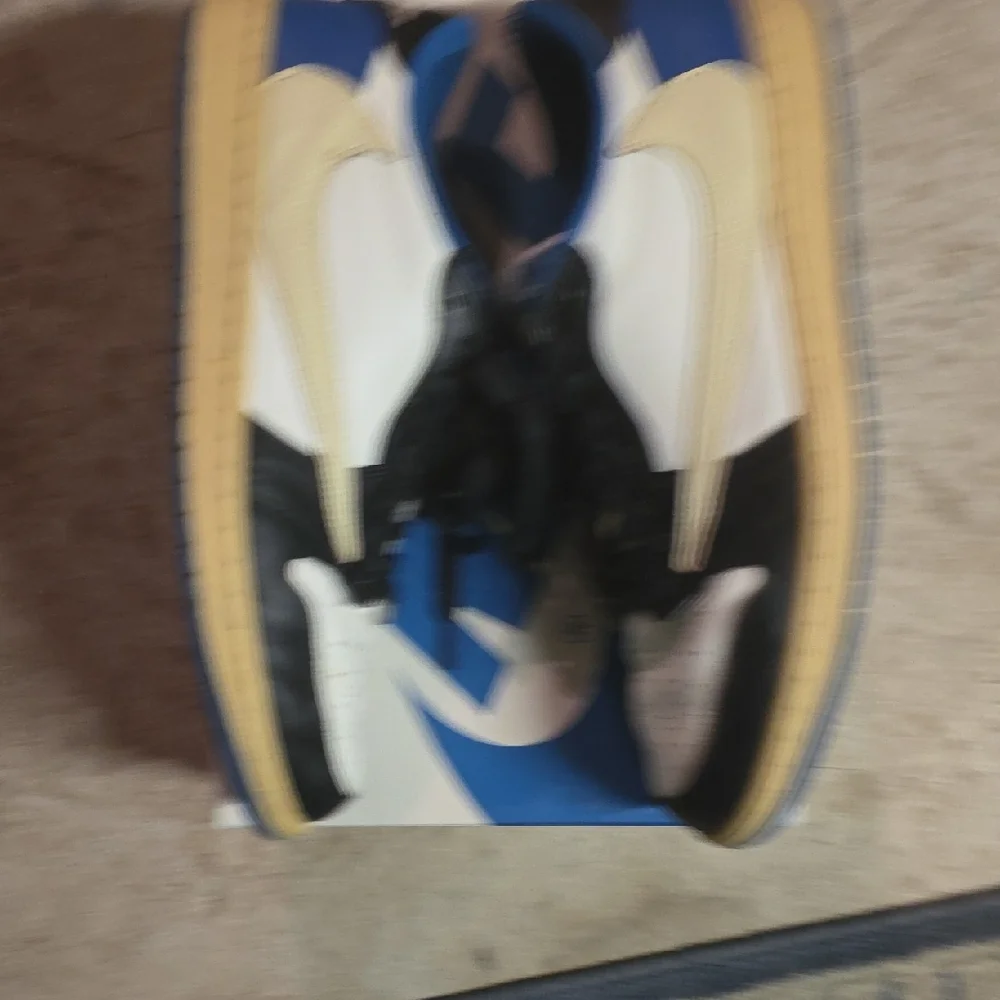 Nike TS Fragment Men's Black, White, and Blue Sneakers Size 14 - Picture 3 of 8